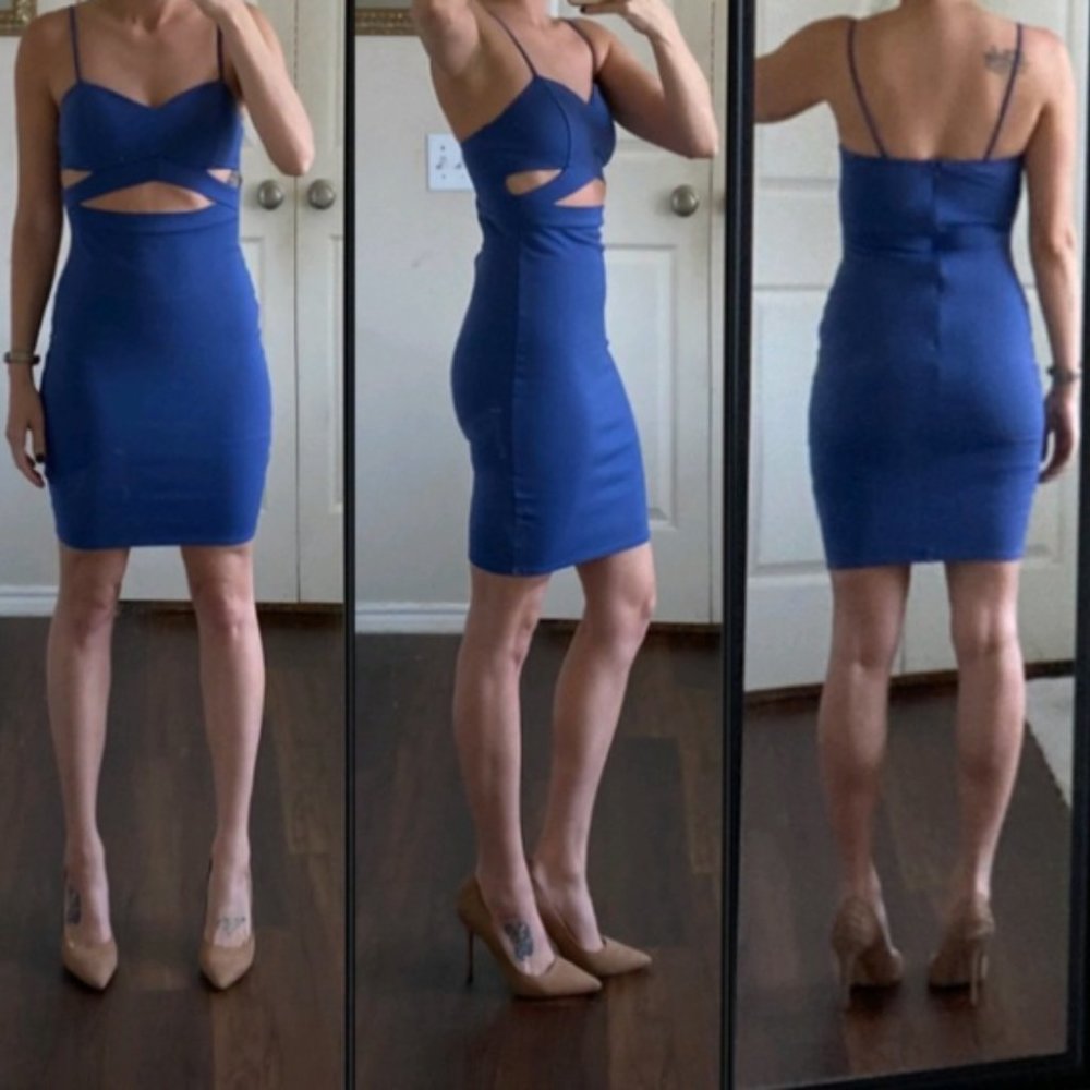 Front Waist Cut Out Dress